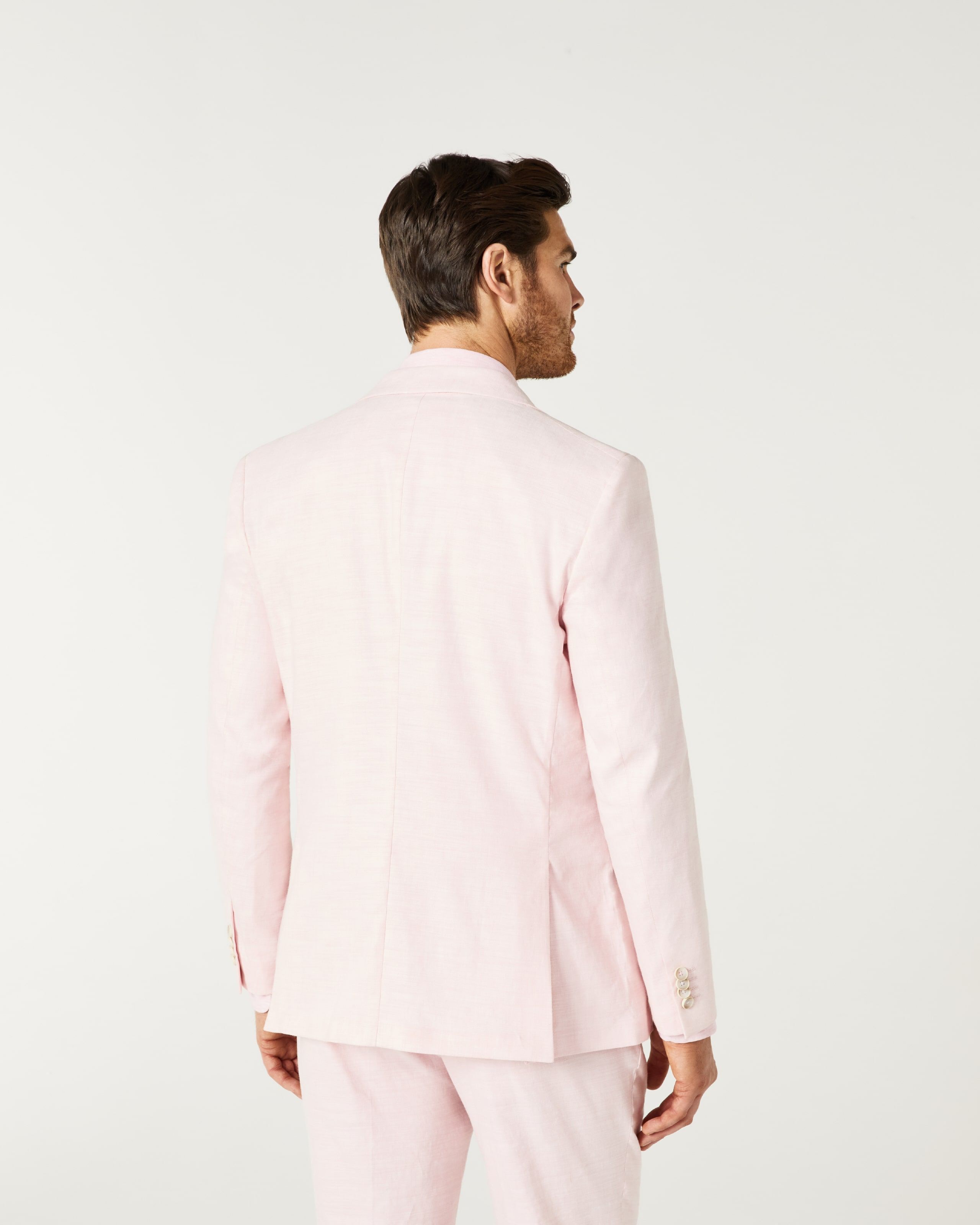 Pale pink 2025 fitted jacket